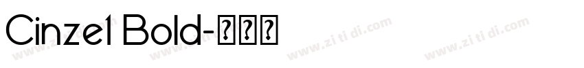 Cinze1 Bold字体转换